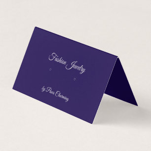 Tented Deep Blue & Grey Stud Earring Display Card