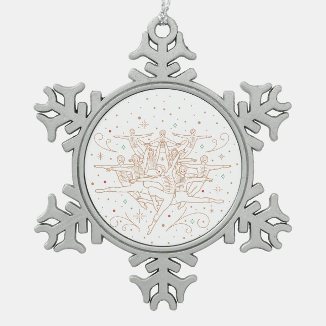 TENTH DAY OF CHRISTMAS / Snowflake Ornament (Front)