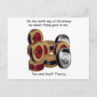 Tenth Day Redneck Christmas Holiday Postcard