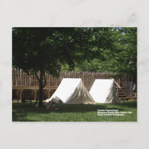 Tents at Sycamore Shoals State Historic Park Postcard