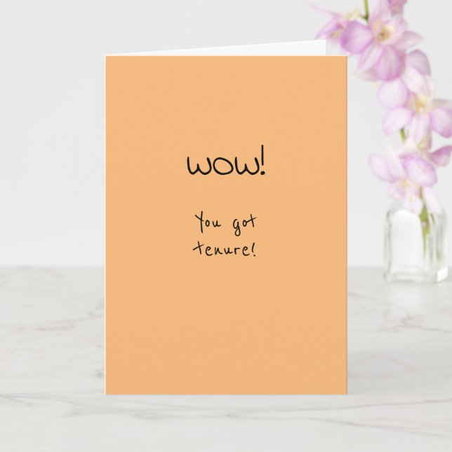Tenure Congratulations Fun Card (Orchid)
