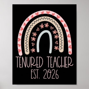 Tenured Teacher Women With Tenure 2026 Middle High Poster