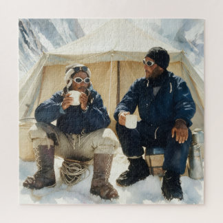Tenzing Norgay Edmund Hillary Conquering Everest Jigsaw Puzzle