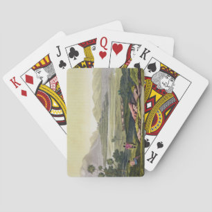 Teocalli, the Great Temple at Tenochtitlan, Mexico Playing Cards