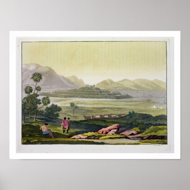 Teocalli, the Great Temple at Tenochtitlan, Mexico Poster (Front)