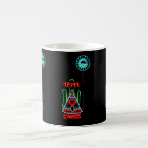 Tepee Curios Neon Sign, Tucumcari, N.M. Coffee Mug