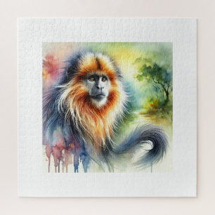 Tepui Monkey 130924AREF148 - Watercolor Jigsaw Puzzle