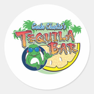 TEQ Bar LC BLACK Classic Round Sticker