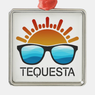 Tequesta Florida Sunglasses Metal Tree Decoration