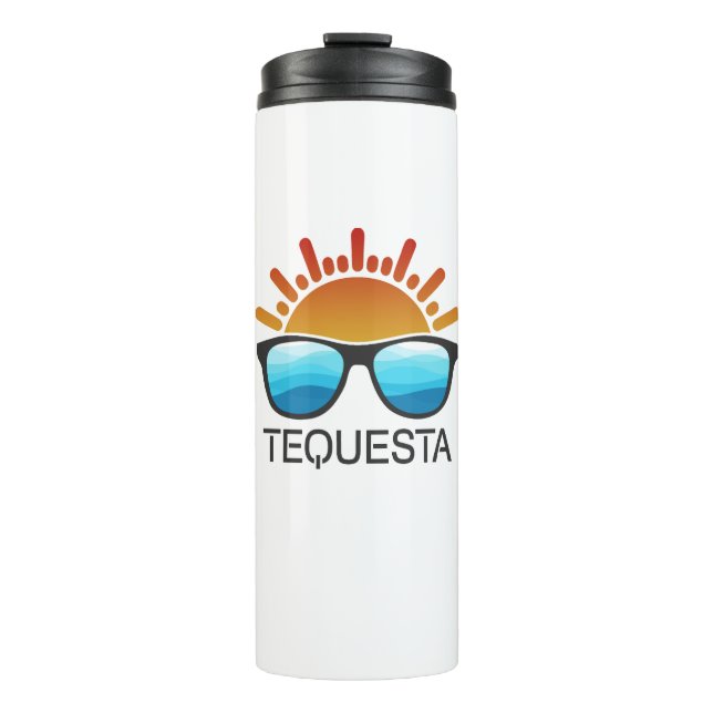 Tequesta Florida Sunglasses Thermal Tumbler (Front)