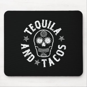 Tequila And Tacos Cinco De Mayo Mexican Food Mouse Mat