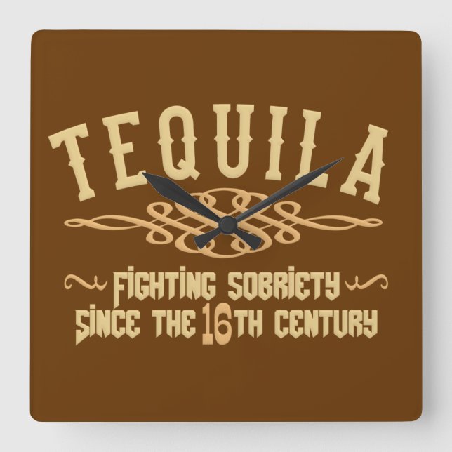 TEQUILA custom wall clock (Front)