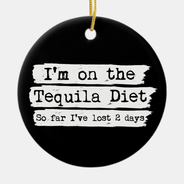 Tequila Diet Ornament (Front)