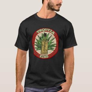 Tequila King Cool Tequila Bottle Agave Distressed T-Shirt