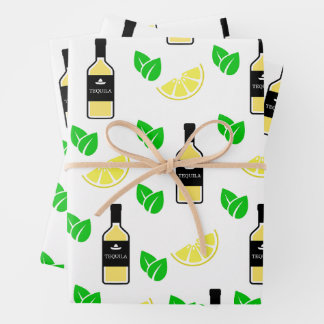Tequila & Lemon  Wrapping Paper Sheet