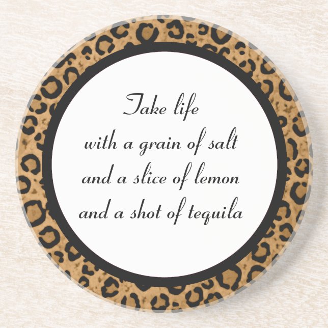 Tequila Leopard Coaster (Front)