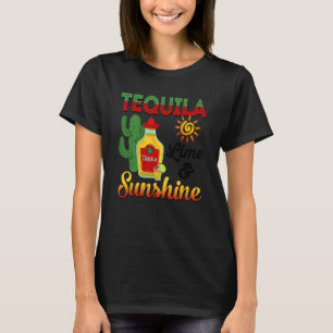 Tequila Lime And Sunshine Mexican Fiesta T-Shirt