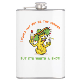 Tequila May Not Be the AnswerBut It's Worth a Shot Hip Flask