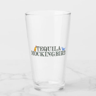 Tequila Mockingbird Funny Literary Pun Word Play Glass