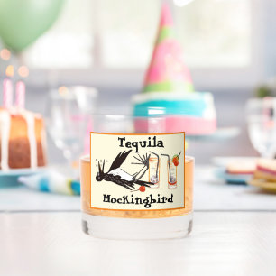 Tequila Mockingbird literary joke Whiskey Glass