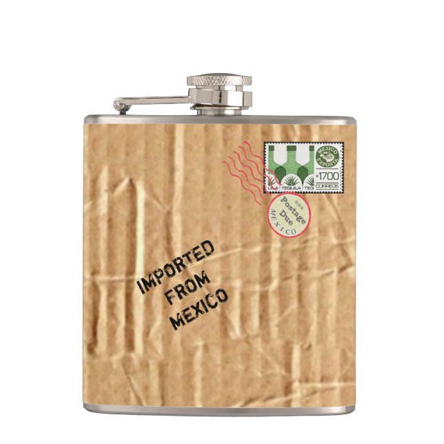 Tequila Package Hip Flask (Front)