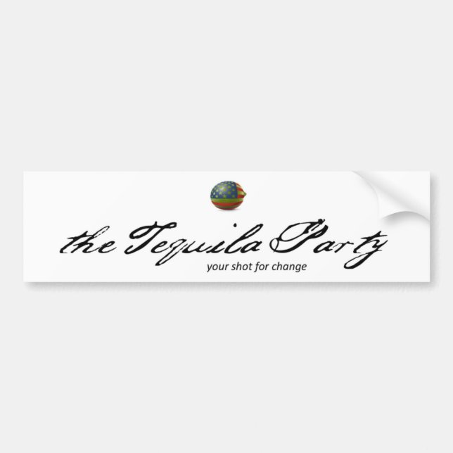 Tequila Party Bumper Sticker (Front)