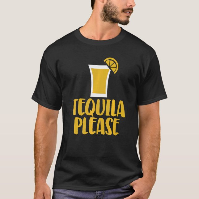 Tequila Please  Women Love Drink Cocktail T-Shirt (Front)