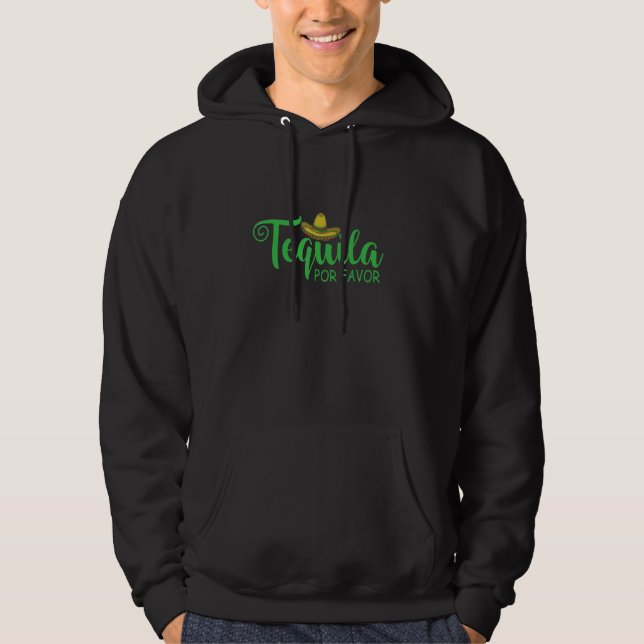 Tequila por Favor Holiday Mexico America Hoodie (Front)