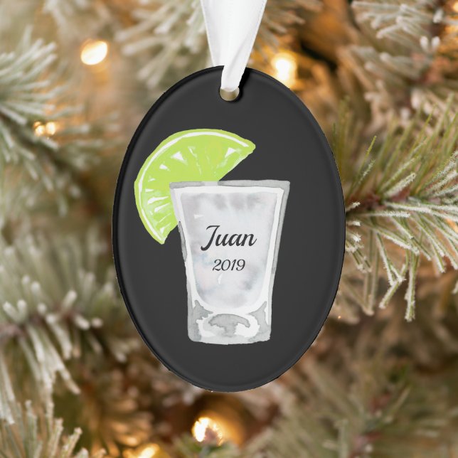 Tequila Shot Personalised Ornament (Tree)