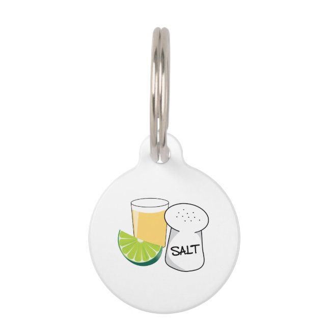 Tequila Shot Pet Tag (Front)