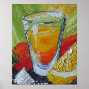 Tequila Shot & Red Chilli Pepper Fine Art Posters