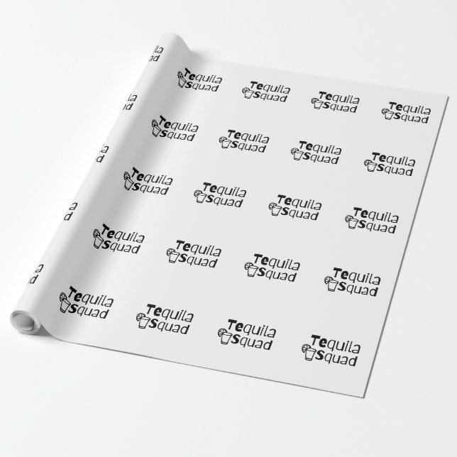 Tequila Squad  Wrapping Paper (Unrolled)