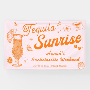 Tequila Sunrise Bachelorette Welcome Banner
