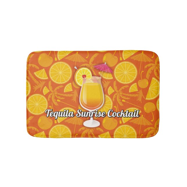 Tequila sunrise bath mat (Front)