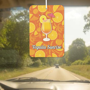 Tequila sunrise car air freshener
