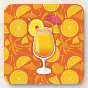 Tequila sunrise coaster