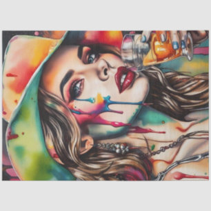 Tequila Sunrise Cocktail Cutie Decoupage Paper 