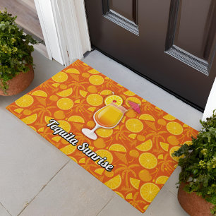 Tequila sunrise doormat