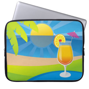 Tequila sunrise laptop sleeve