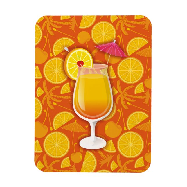 Tequila sunrise magnet (Vertical)