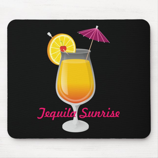 Tequila Sunrise Mouse Mat (Front)