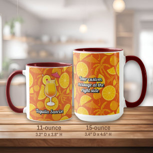 Tequila sunrise mug