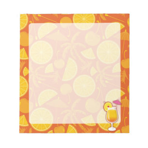 Tequila sunrise notepad