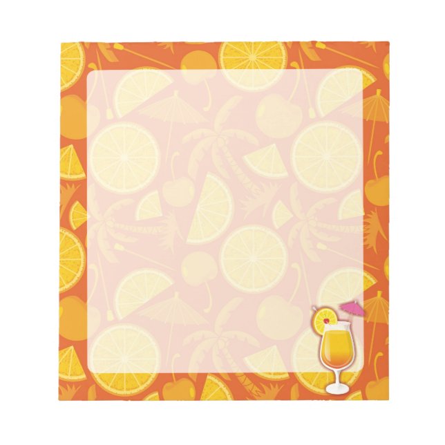 Tequila sunrise notepad (Front)