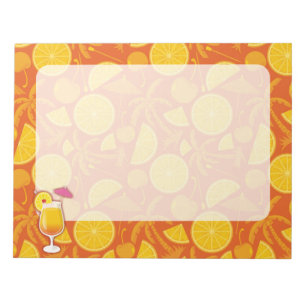 Tequila sunrise notepad