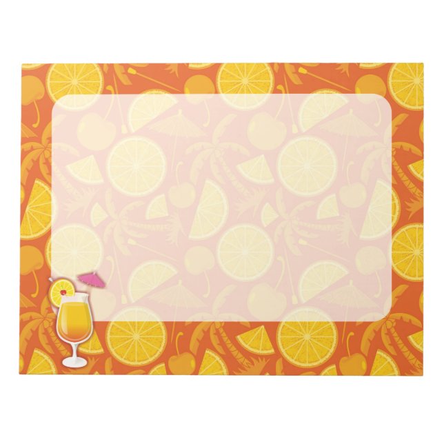 Tequila sunrise notepad (Front)