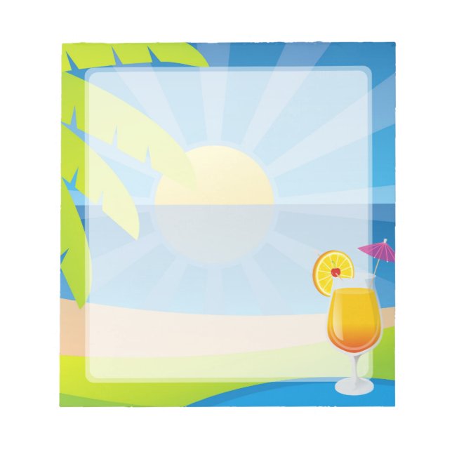 Tequila sunrise notepad (Front)