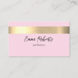 Tequila Sunrise Pink Gold Foil Rustic Faux  Business Card