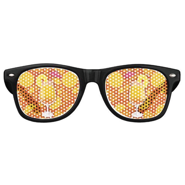 Tequila sunrise retro sunglasses (Front)
