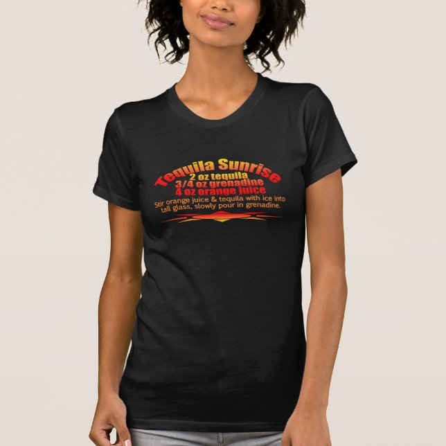 Tequila Sunrise shirt - choose style & colour (Front)